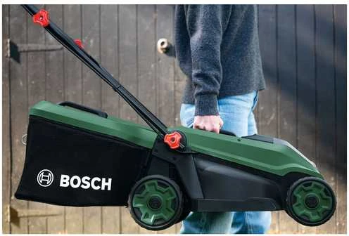 Akumuliatorinė vejapjovė Bosch Rotak 18V-34; 18 V; 34 cm (be akumuliatoriaus ir pakrovėjo)
