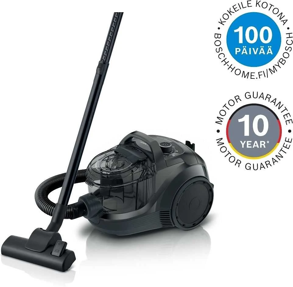 Bosch BGC21X200 Serija 4, Dulkių siurblys be maišelio, Juoda
