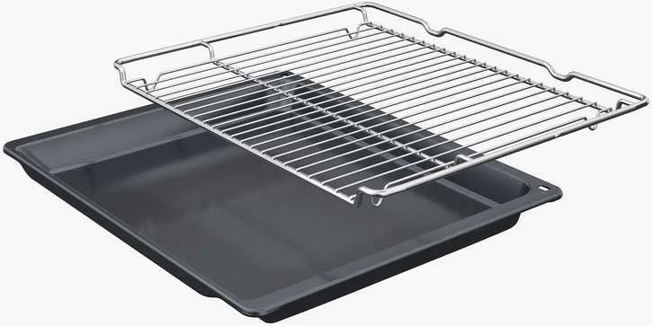 Siemens Bosch HQA534BB3 Serija 4, Įmontuojamoji orkaitė su papildomų garų funkcija, 60 x 60 cm, Juodas