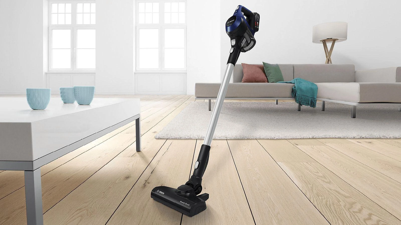 Įkraunamasis dulkių siurblys Bosch Unlimited 6 BBS611MAT, mėlynas
