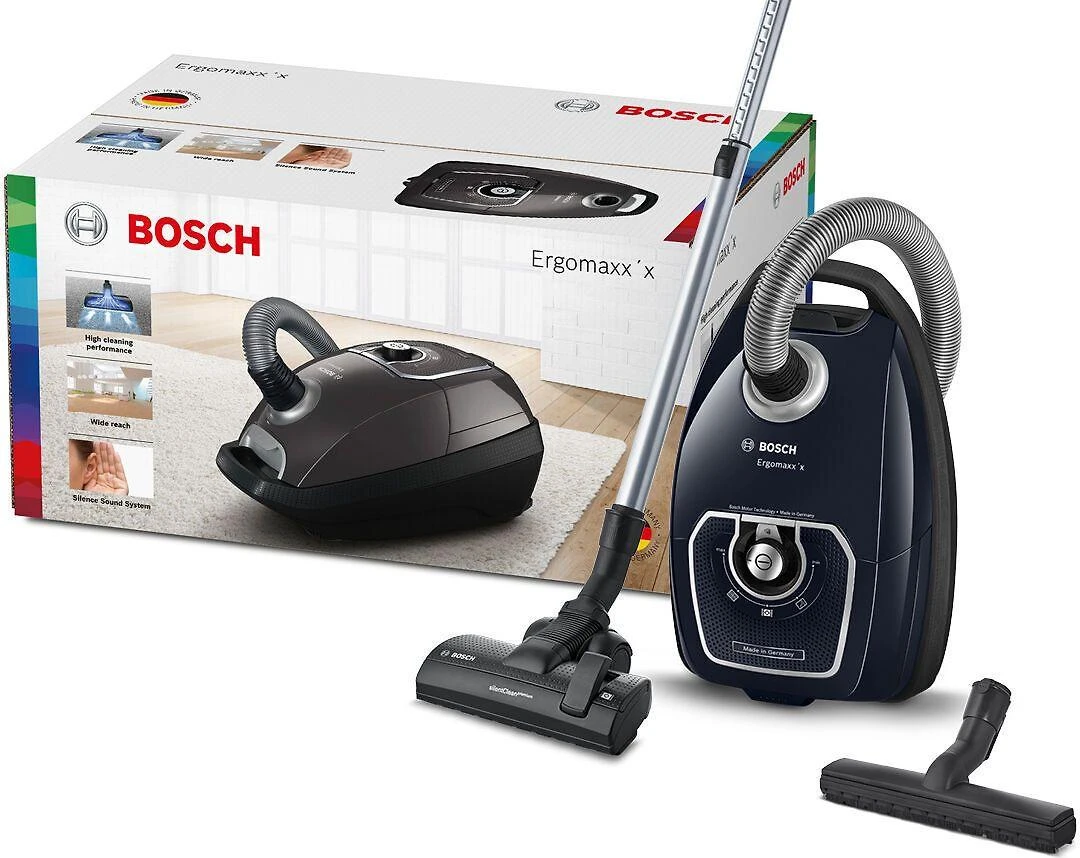 Bosch Dulkių siurblys su maišeliu, Ergomaxx'x, Mėlyna BGB7X420