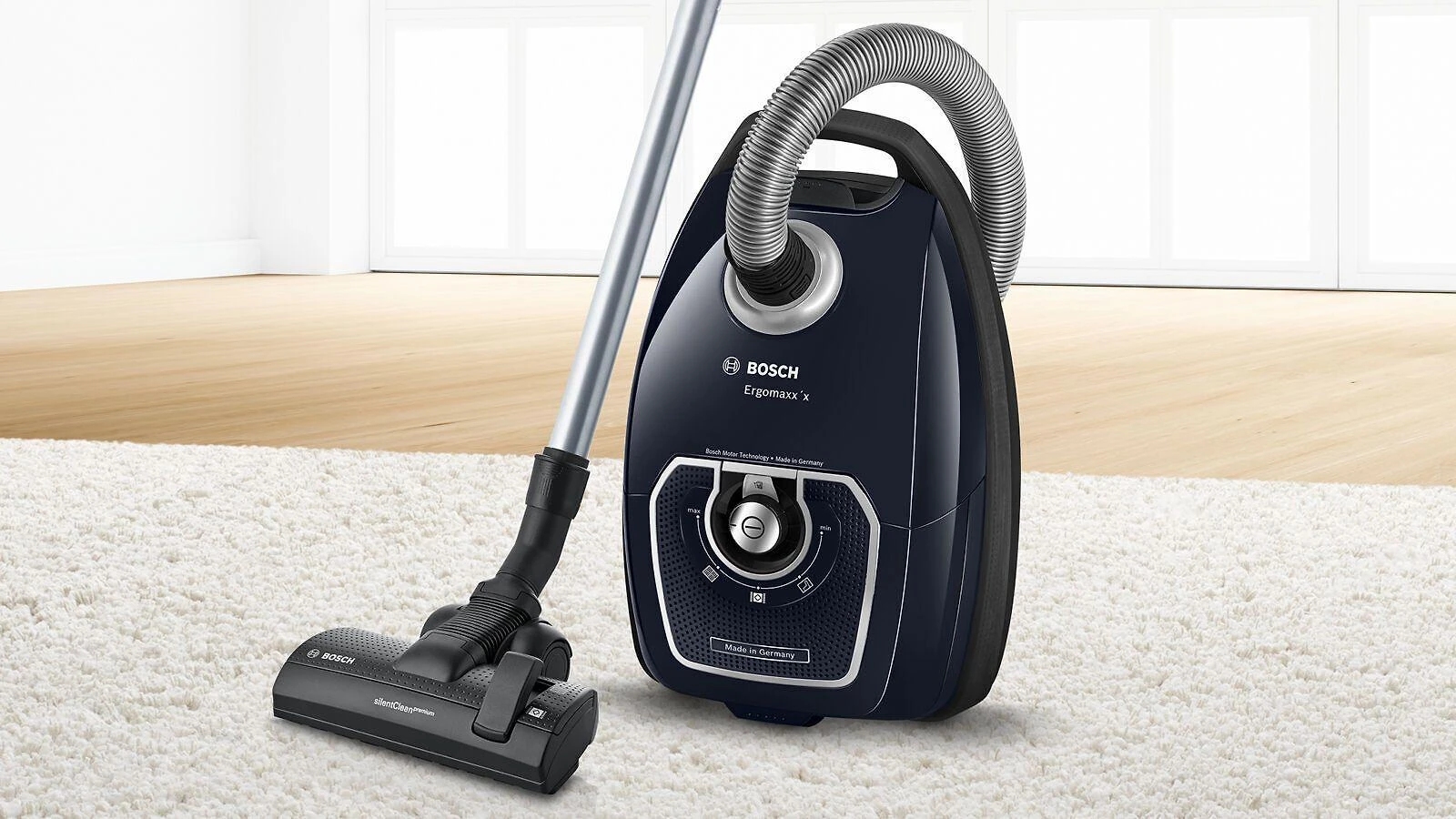 Bosch Dulkių siurblys su maišeliu, Ergomaxx'x, Mėlyna BGB7X420