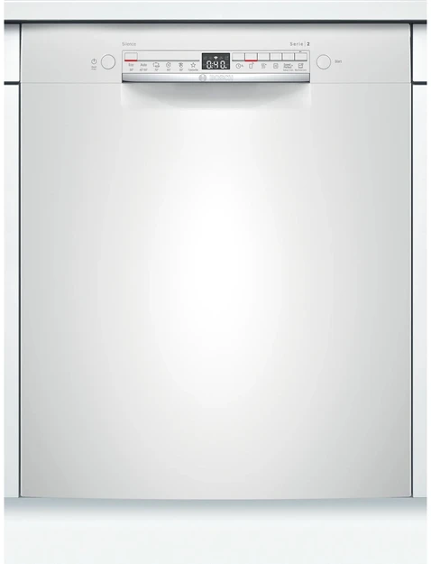 Bosch SMU2HTW06E Serija 2, Indaplovė, montuojama iš apačios, 60 cm, Balta
