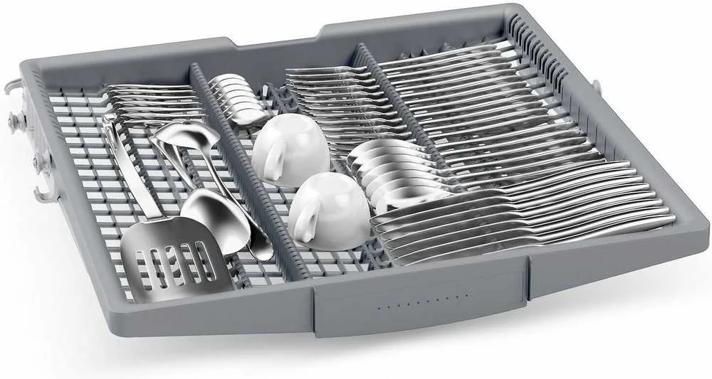 Bosch SMU4HMW01S Serija 4, Indaplovė, montuojama iš apačios, 60 cm, Balta