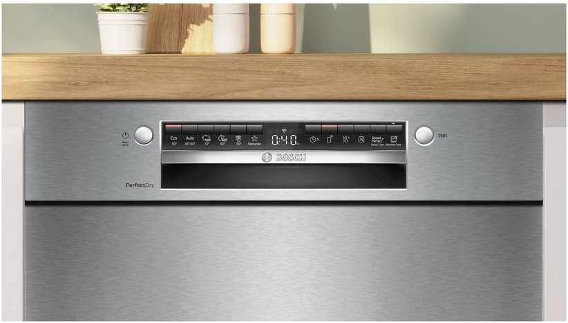 Bosch SMU6ZCS10S Serija 6, Indaplovė, montuojama iš apačios, 60 cm, Šlifuotas plienas