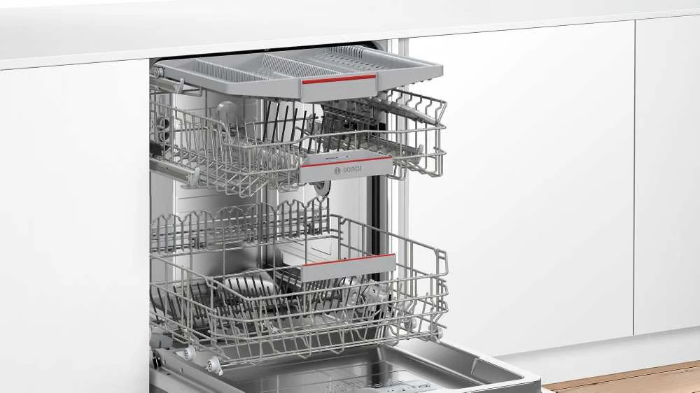 Bosch SMU6ZCS10S Serija 6, Indaplovė, montuojama iš apačios, 60 cm, Šlifuotas plienas
