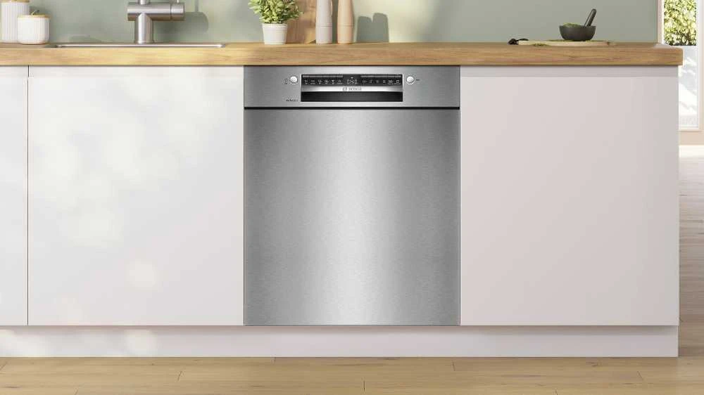 Bosch SMU6ZCS10S Serija 6, Indaplovė, montuojama iš apačios, 60 cm, Šlifuotas plienas