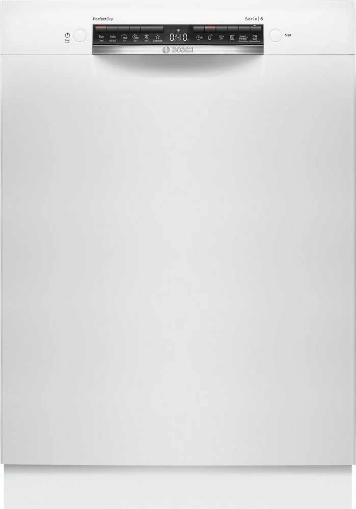 Bosch SMU6ZCW10S Serija 6, Indaplovė, montuojama iš apačios, 60 cm, Balta