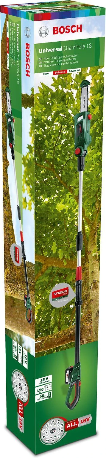Akumuliatorinė aukštapjovė Bosch UniversalChainPole 18