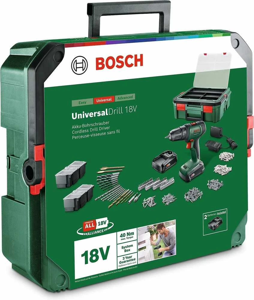 Bosch Gręžtuvas su priedais