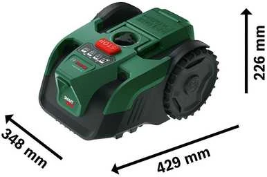 Vejos robotas Bosch VISIMOW18V-100, 1 x 4,0 Ah akumuliatorius ir įkroviklis
