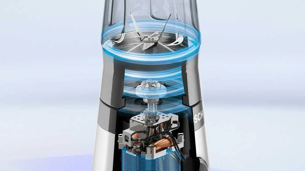 Bosch MMB2111S Serija 2, Trintuvas, VitaPower, 450 W, Sidabrinės