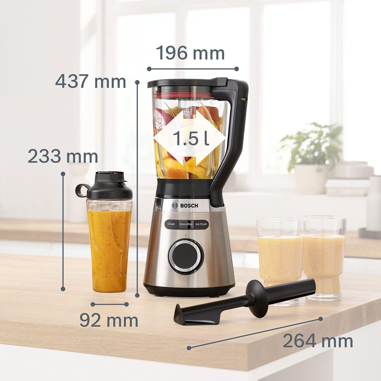 Bosch MMB6384M Trintuvas, VitaPower Serie | 4, 1200 W, Nerūdijančio plieno