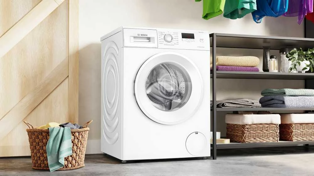 Skalbimo mašina Bosch WGE02400SN Serija 2, Skalbyklė, pakraunama iš priekio, 7kg, 1400 aps/min