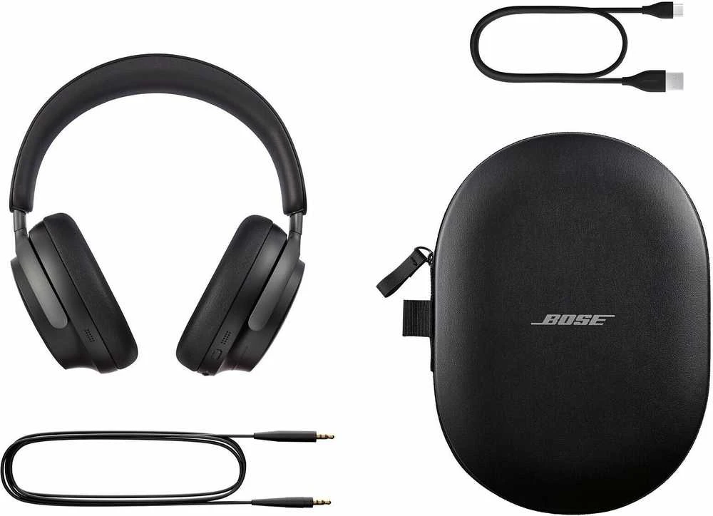 Belaidės ausinės Bose QuietComfort Ultra, Juodos