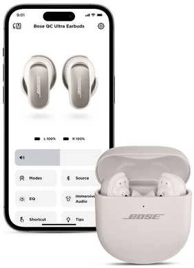 Bose QuietComfort Ultra Earbuds ausinės, Baltos spalvos