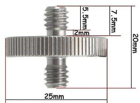 Adapteris - „Caruba 1/4“ išorinis adapteris iš nerūdijančio plieno