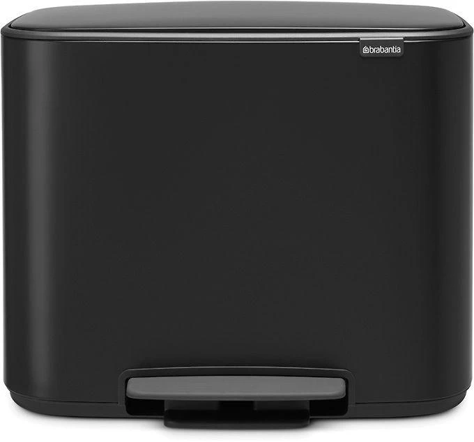 Brabantia Šiukšlių dėžė su pedalu, Bo 11+23L - Matt Juodas
