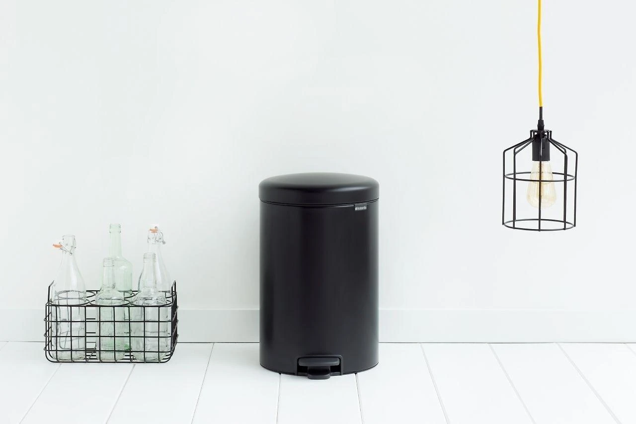 Brabantia Šiukšlių dėžė, NewIcon, 20L - Matt Juodas