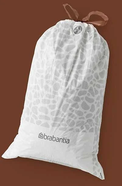 Brabantia atkritumu tvertnes ieliktņi L, 45l, 10 maisi rullītī, balts