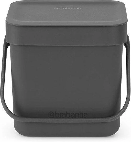 Šiukšliadėžė Brabantia do segregacji 3L pilka (209888)
