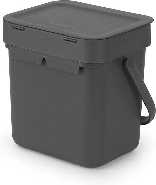 Šiukšliadėžė Brabantia do segregacji 3L pilka (209888)