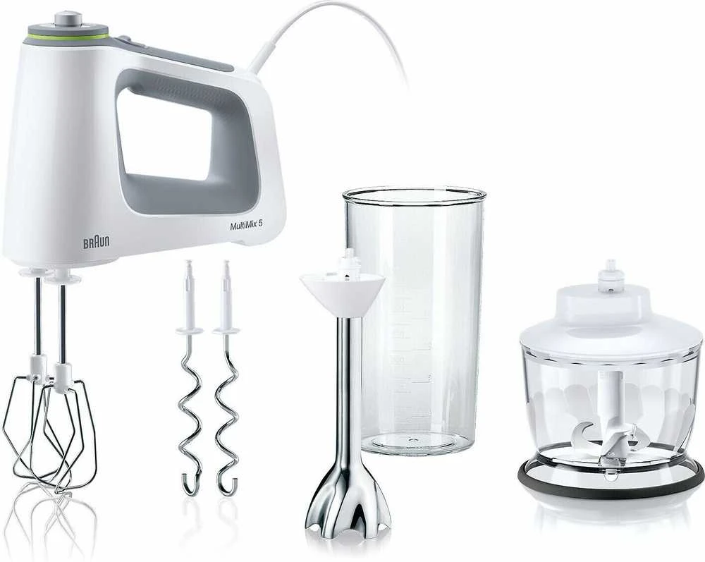 BRAUN MultiMix 5 rankinis maišytuvas HM 5137WH, 750W, SmartMix, Baltas