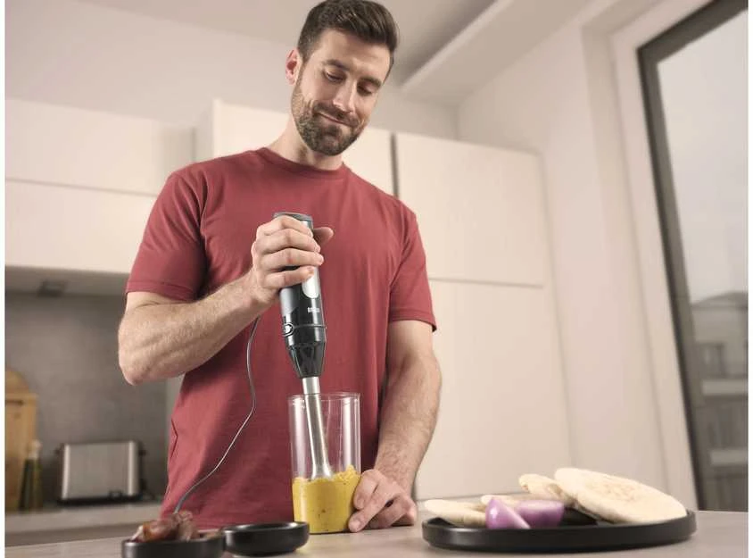 Braun MultiQuick 5 Pro 0,6 L Panardinamas maišytuvas 1000 W Juoda, Sidabras