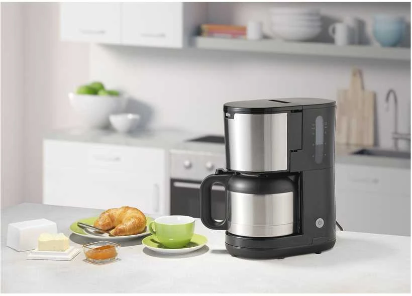 Kavos aparatas Braun IDCollection KF1505 BK, Lašelinis kavos virimo aparatas, 1,2 l, Malta kava, 1000 W, Juoda