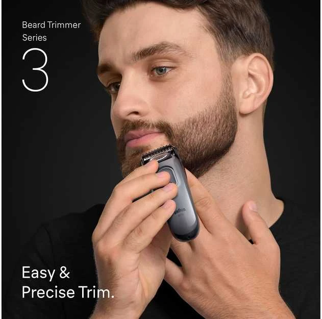 Barzdaskutė Braun Series 3 partatrimmeri, BT3560, Harmaa