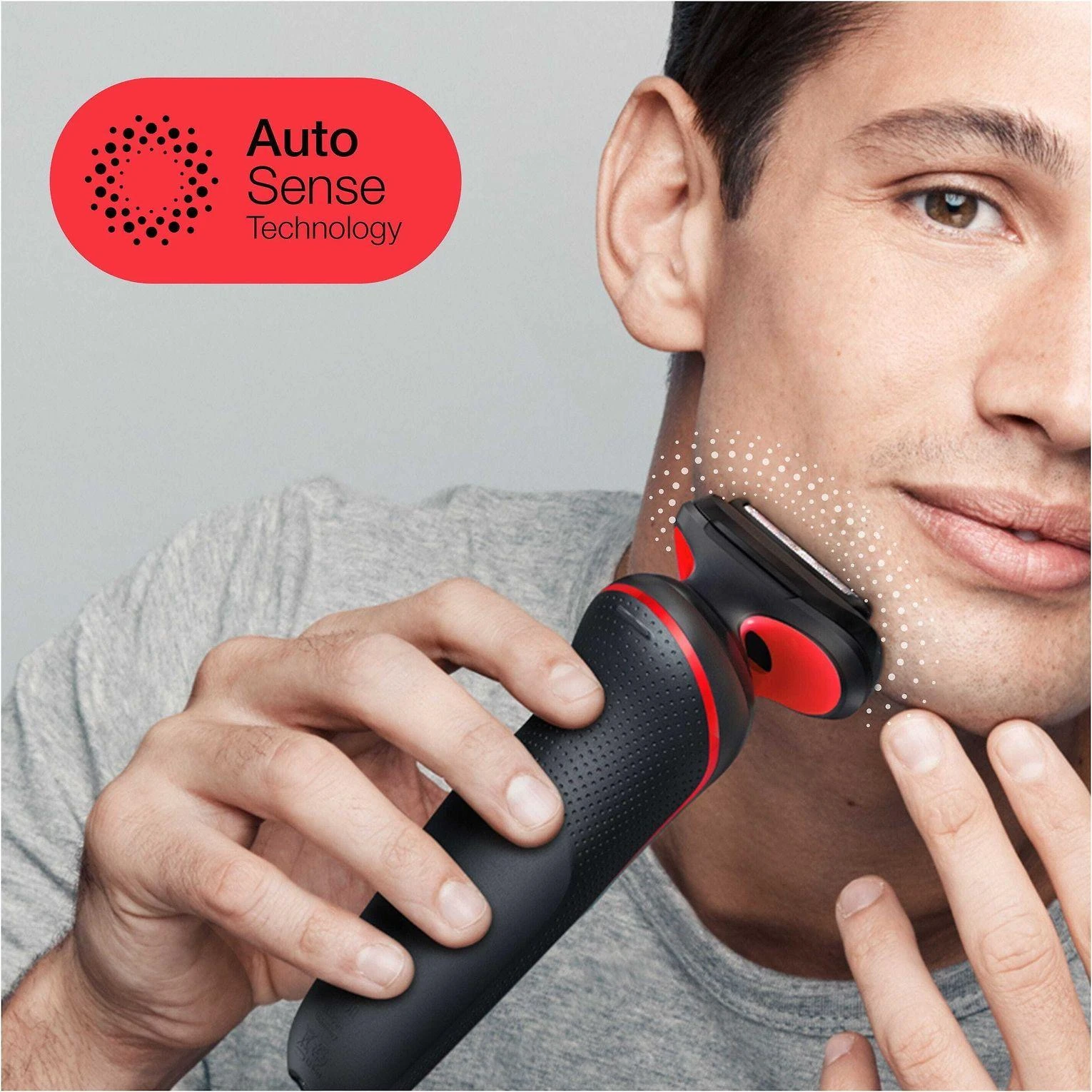 Braun | Shaver | 51-R1000s | Operating time (max) 50 min | Wet & Dry | Juodas/Raudona