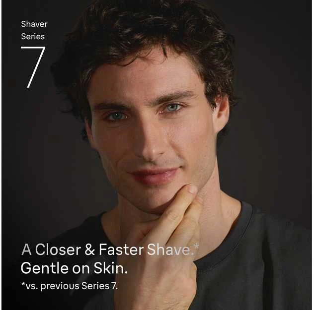 Braun Series 7 reklaminis kadras su vyru