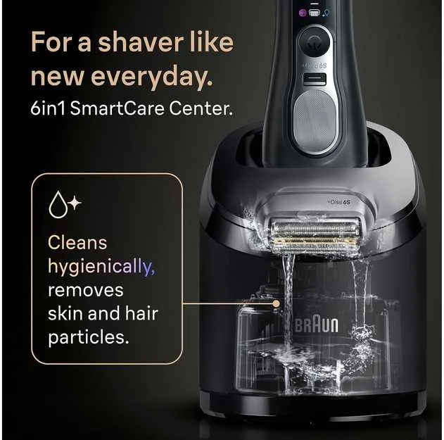 Braun Series 9 PRO+ elektrinis skustuvas, juodas