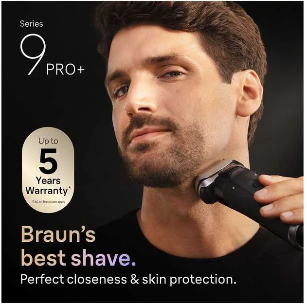 Braun Series 9 PRO+ elektrinis skustuvas, juodas