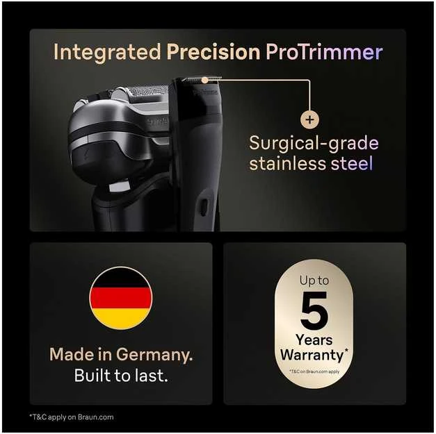 Braun Series 9 PRO+ elektrinis skustuvas, juodas