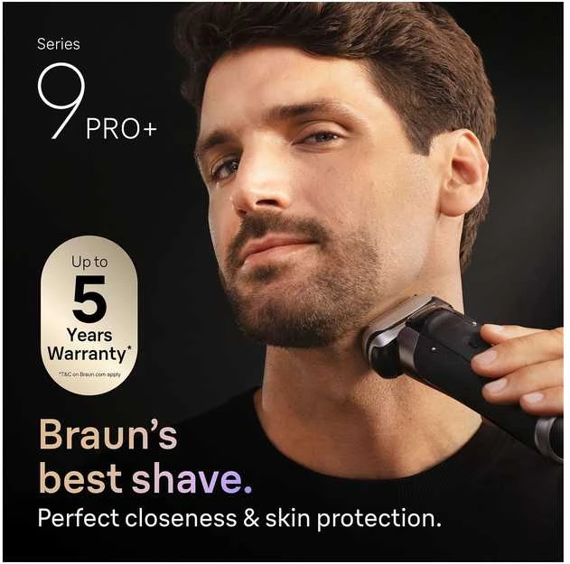 Braun Series 9 PRO+ skustuvas naudojimo metu