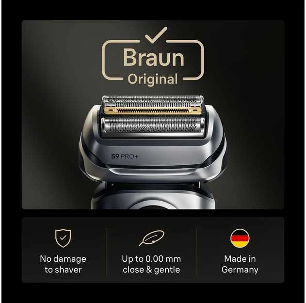 Braun 96M Shaver Replacement Head Series 9 Pro+, Sidabrinis