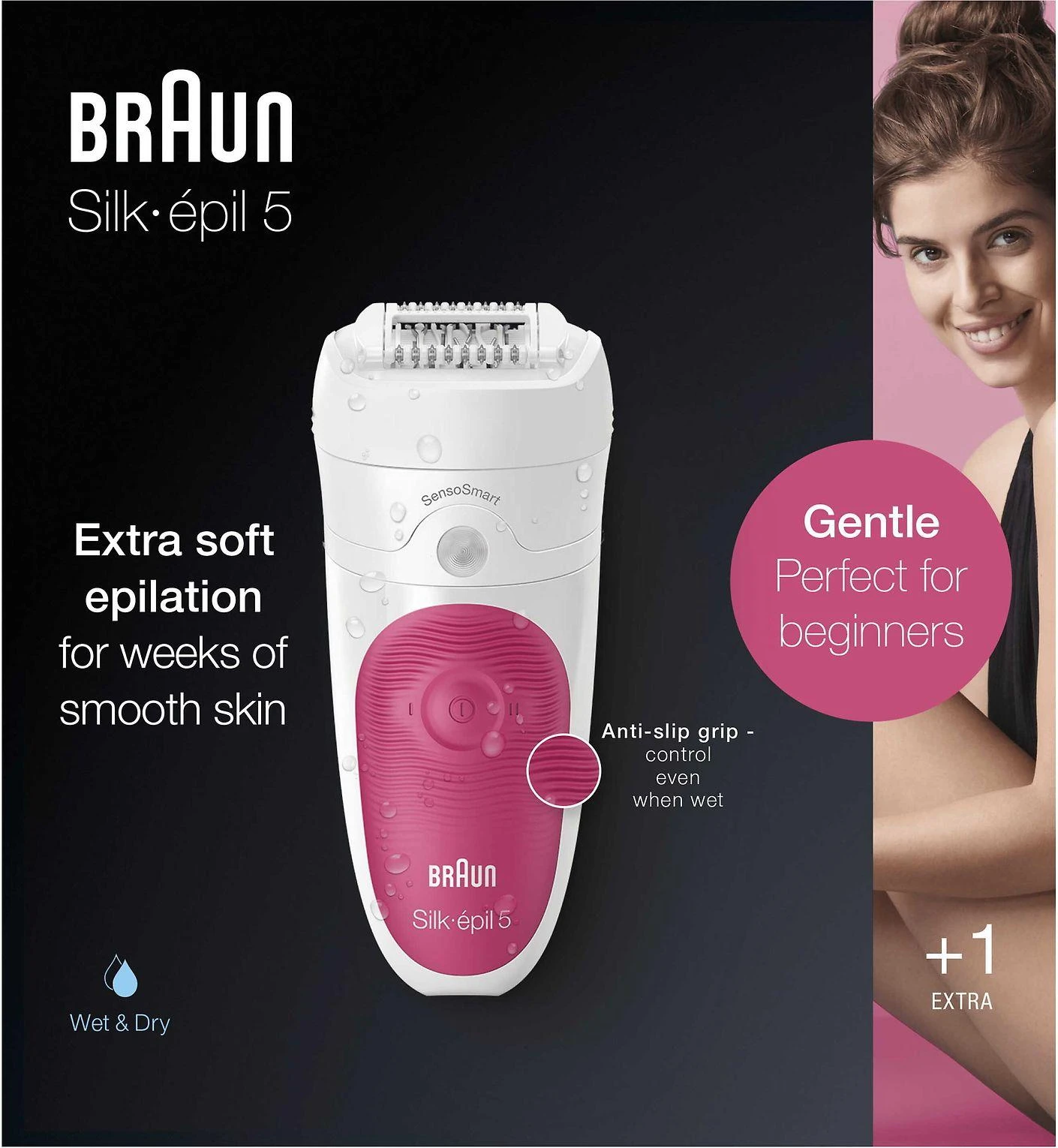 BRAUN SES 5500 SensoSmart Epiliatorius