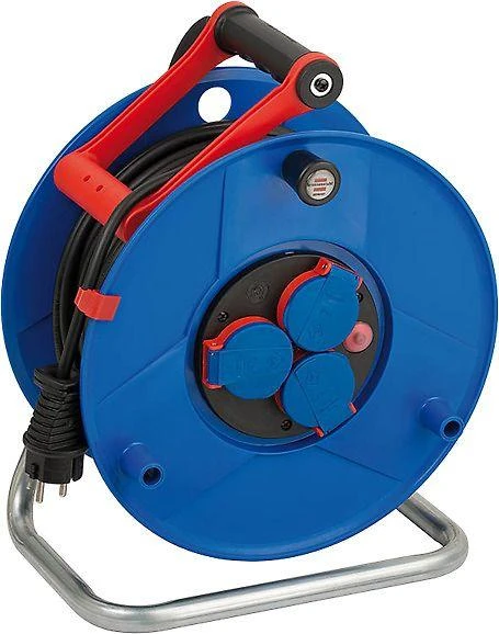 Brennenstuhl Garant IP44, 25m, 3xCEE 7/4 įžeminti lizdai, CEE 7/7, Juodas/ Mėlynas 1218580 / GT-790