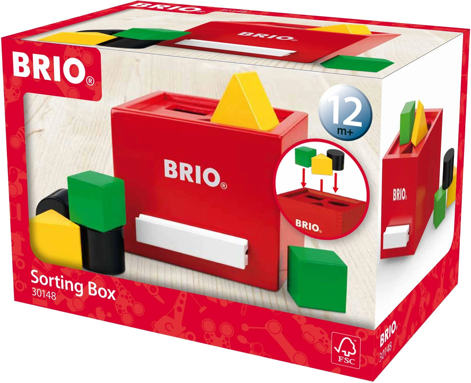 Brio Raudona rūšiavimo dėžė