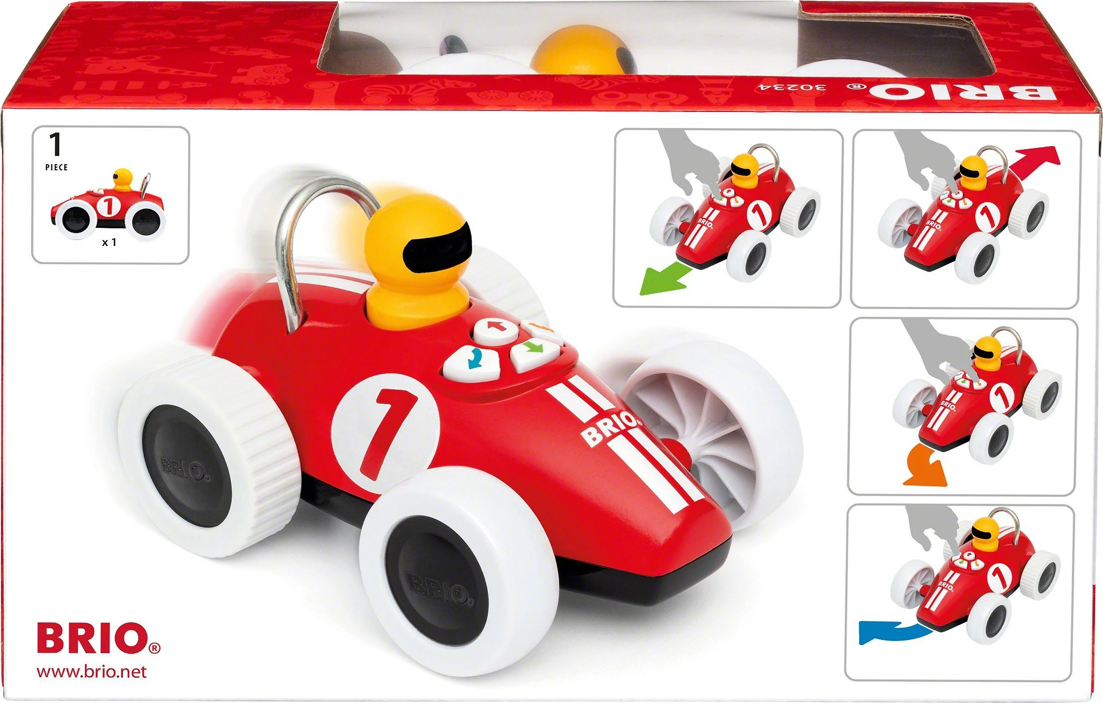 Brio Infant BRIO elektroninis žaislas Play & Learn Action Racer, 30234