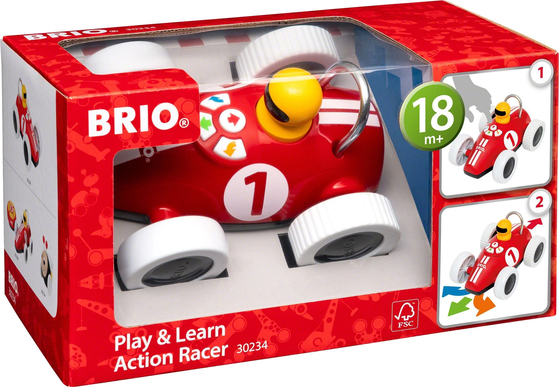 Brio Infant BRIO elektroninis žaislas Play & Learn Action Racer, 30234