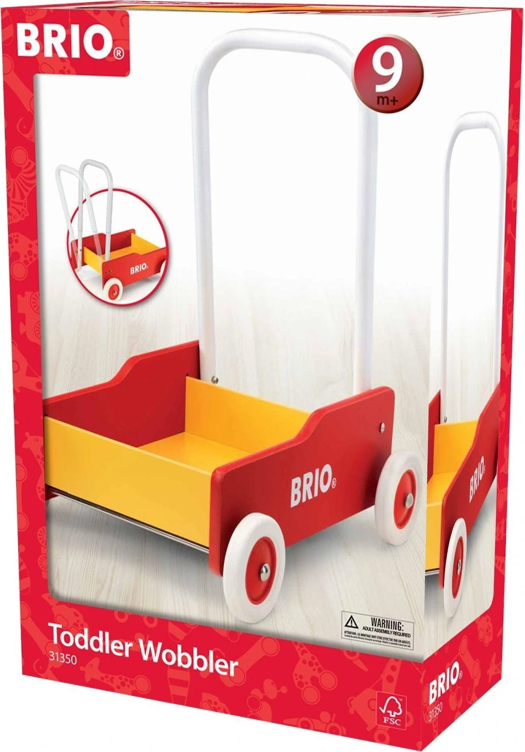 BRIO – vobleris mažiems vaikams, raudonas (31350)