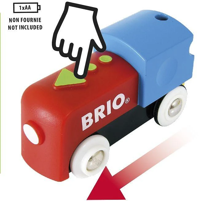 BRIO - Mano pirmasis geležinkelio baterijomis maitinamas traukinių rinkinys (33710)