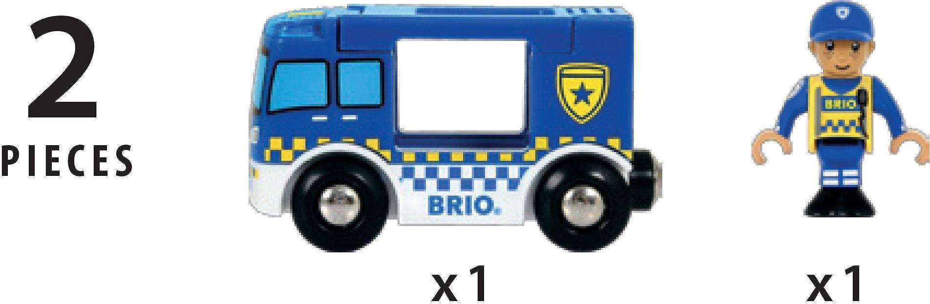 Ravensburger Brio Railway BRIO policijos autobusiukas, 33825