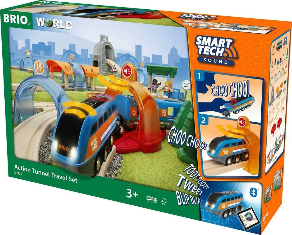 Brio Railway BRIO traukinio bėgių rinkinys Smart Tech Deluxe, 33972