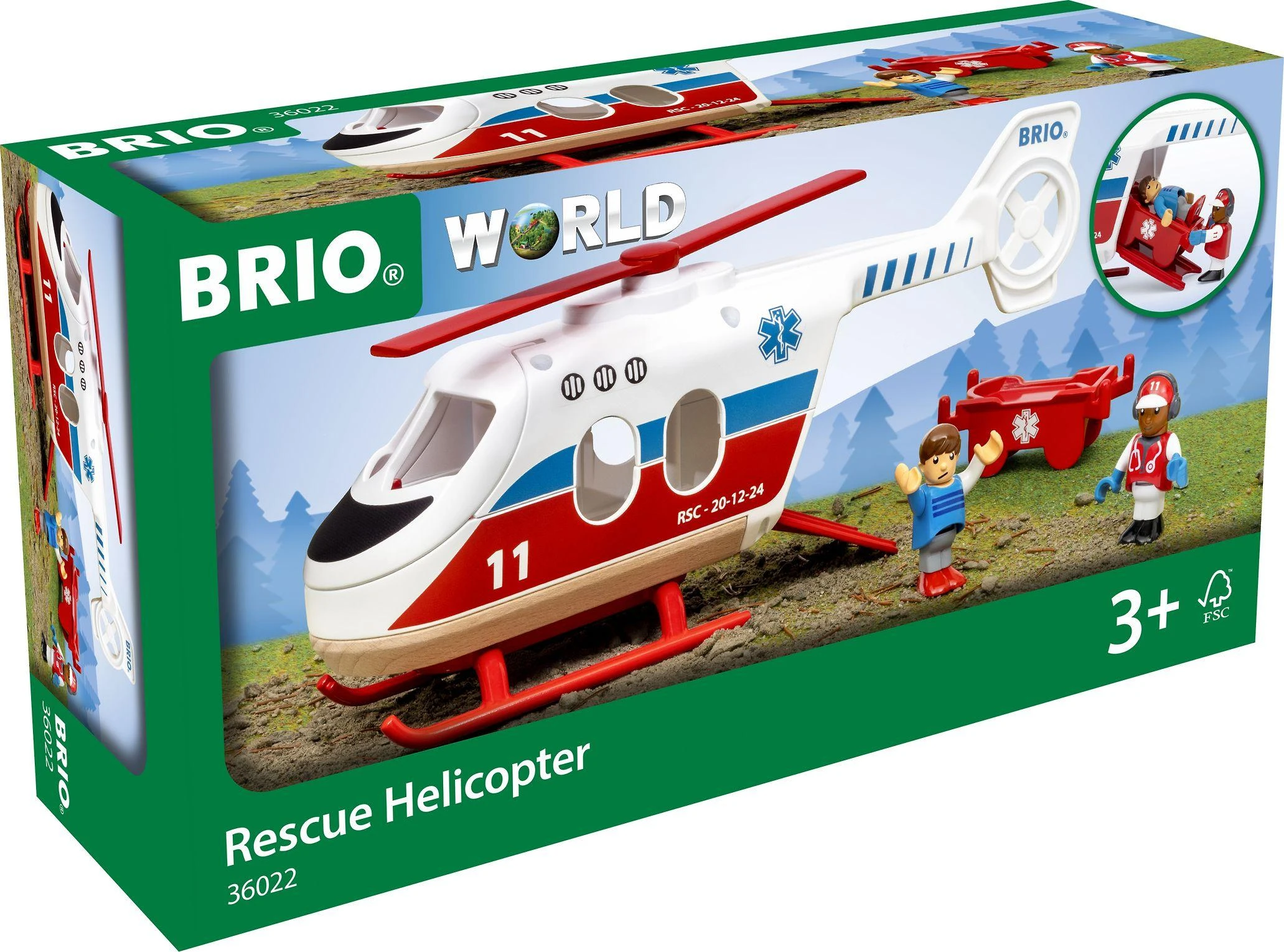 BRIO - Gelbėjimo sraigtasparnis - (36022)