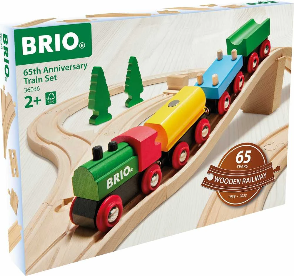 Brio Railway BRIO 65-ių metų jubiliejaus traukinio rinkinys, 36036