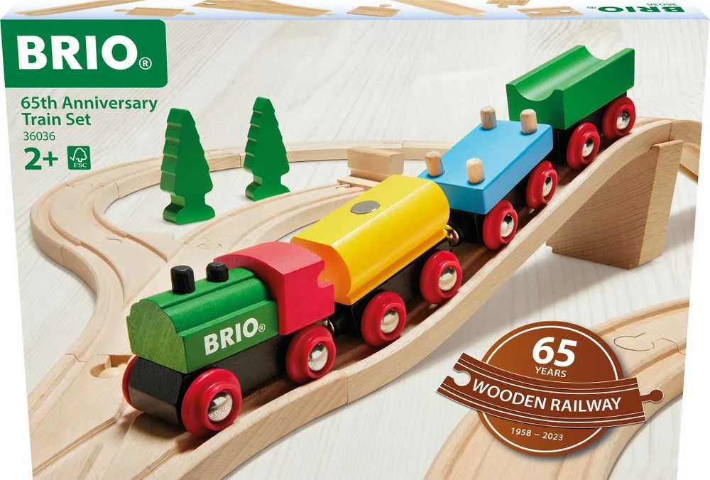 Brio Railway BRIO 65-ių metų jubiliejaus traukinio rinkinys, 36036