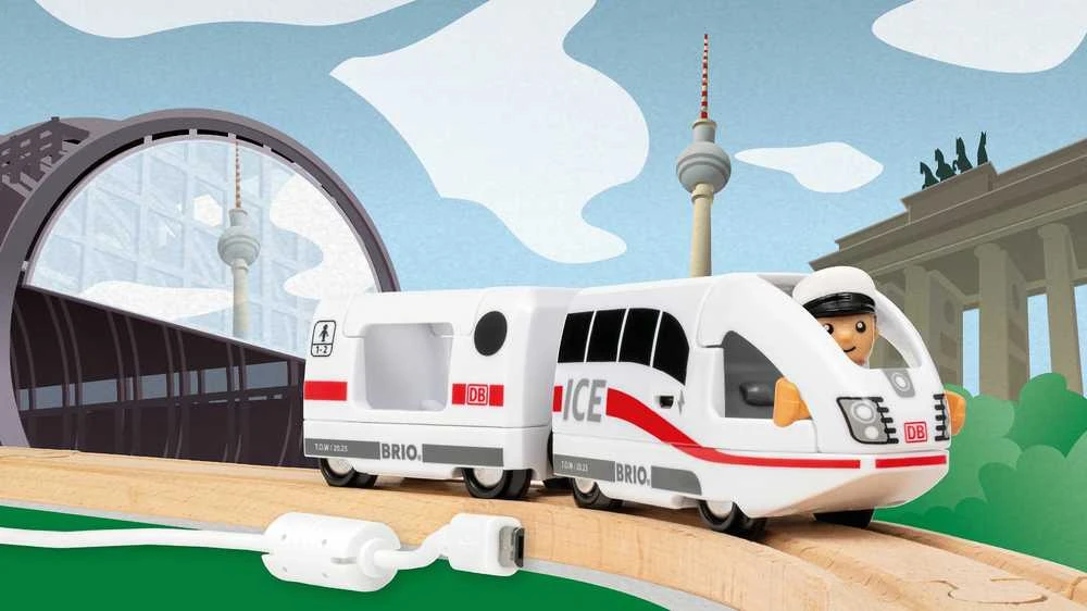 Dėlionė Ravensburger BRIO - ICE įkraunamas traukinys (Pasaulio traukiniai) - (36088)